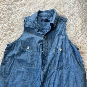 Small POLO Ralph Lauren denim tank top